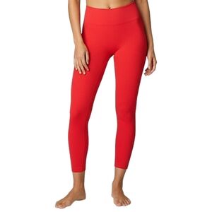 Victoria's Secret PINK Active Bright Red Ribbed Seamless Legging Women's Size L